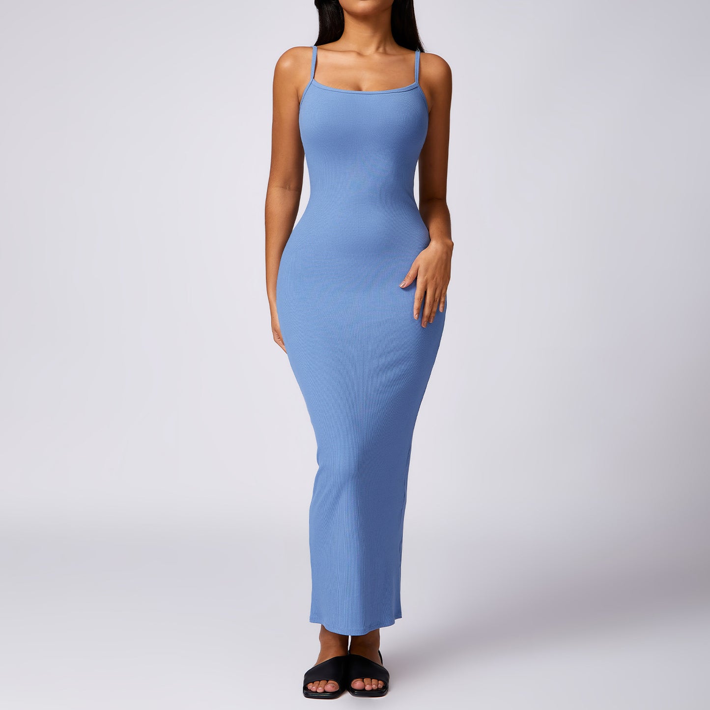 Bodycon Dress with Open Back Design