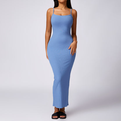 Bodycon Dress with Open Back Design