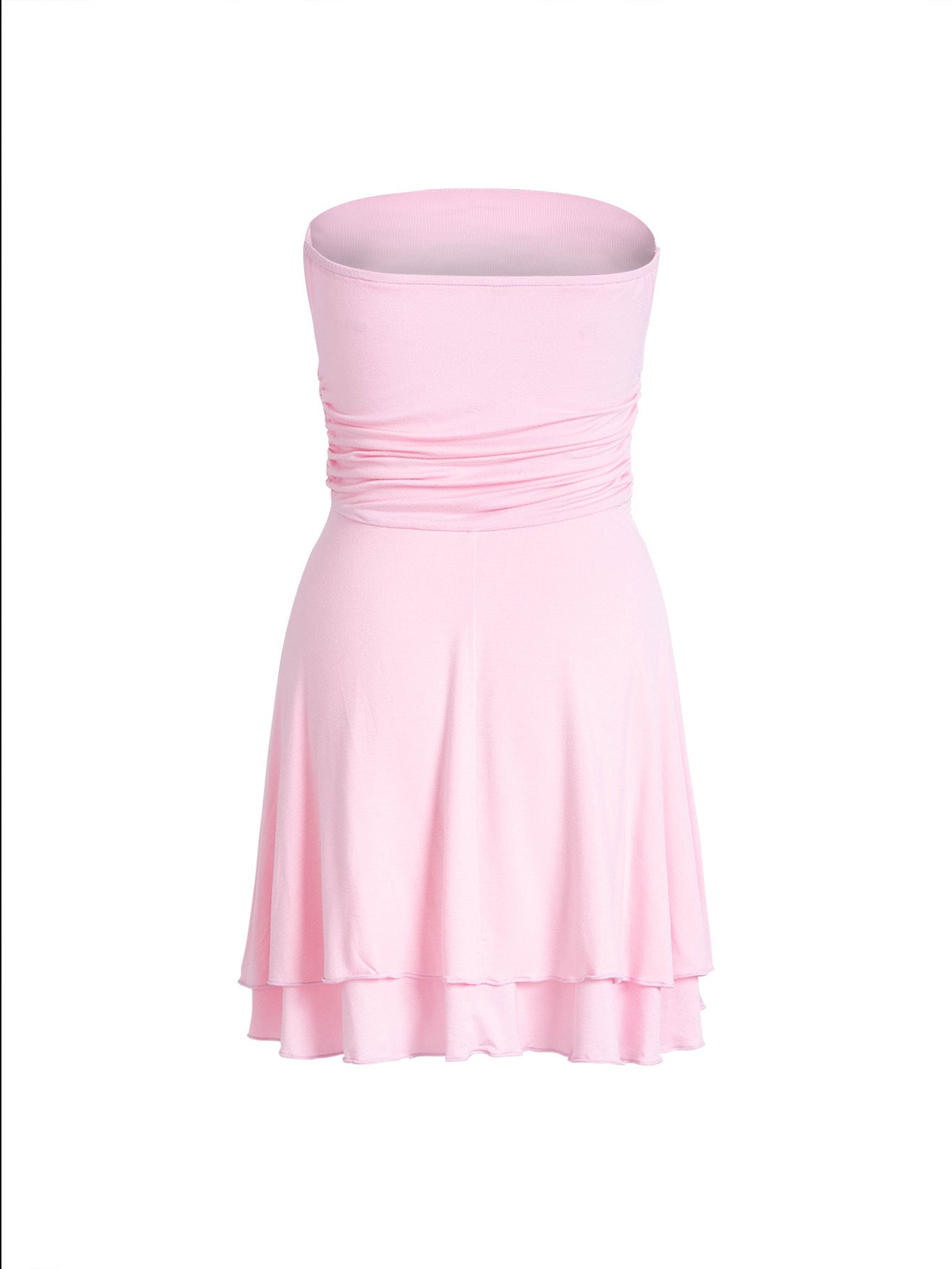 Y2K Pleated Mini Tube Dress