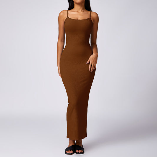 Bodycon Dress with Open Back Design