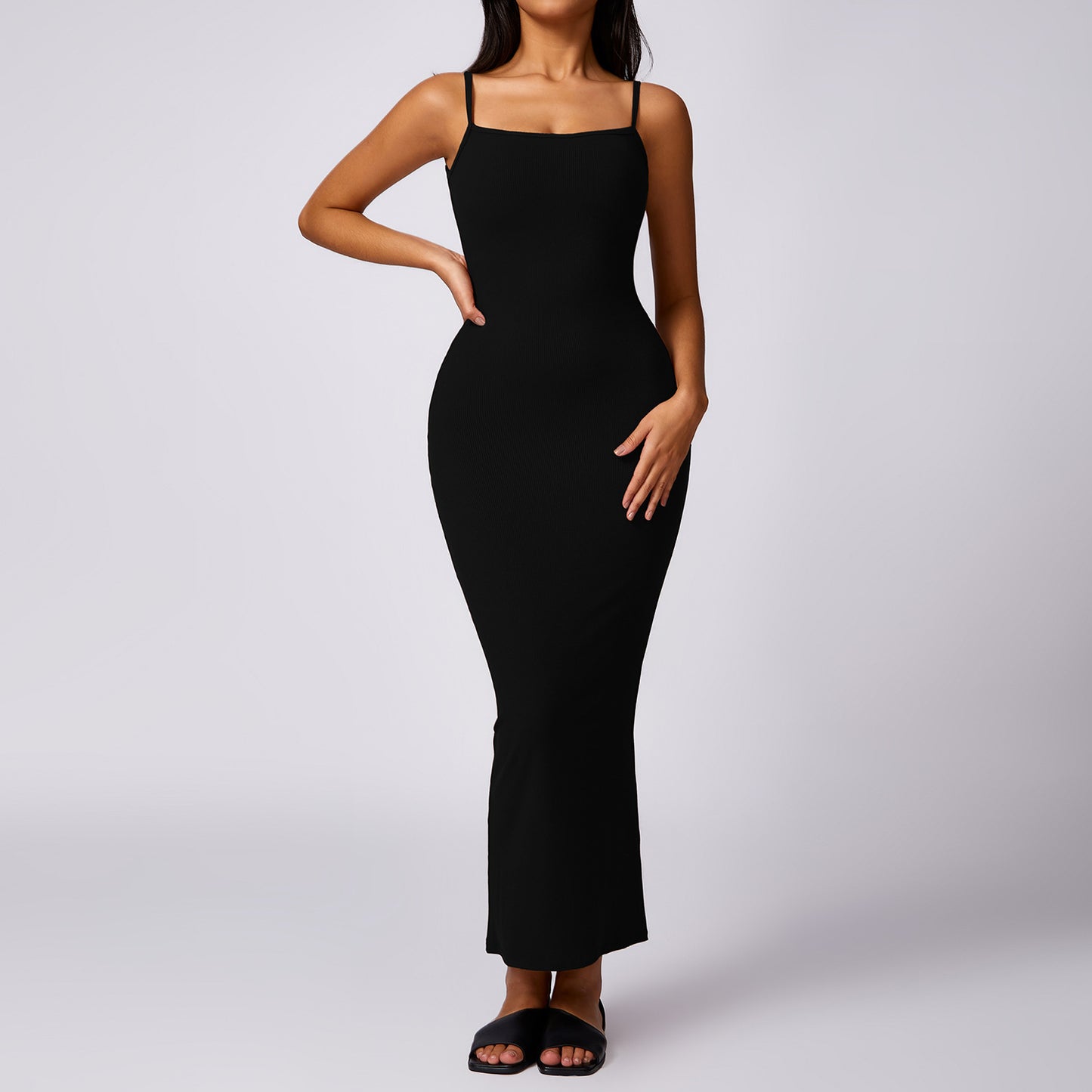 Bodycon Dress with Open Back Design