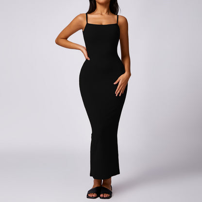 Bodycon Dress with Open Back Design